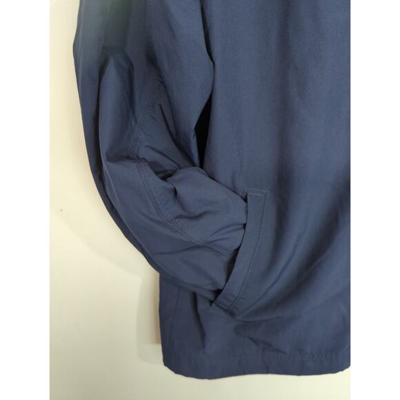 Nike Windbreaker Logo Swoosh Navy Full Zip Jacket Men's Large Outdoor Casual - Picture 3 of 8